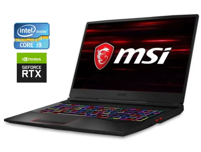 Ігровий ноутбук Б-класу MSI GE75 Raider 9SF / 17.3" (1920x1080) IPS / Intel Core i9-9880H (8 (16) ядер по 2.3 - 4.8 GHz) / 32 GB DDR4 / 512 GB SSD M.2 / nVidia GeForce RTX 2070, 8 GB GDDR6, 256-bit / WebCam б/в - зображення 1