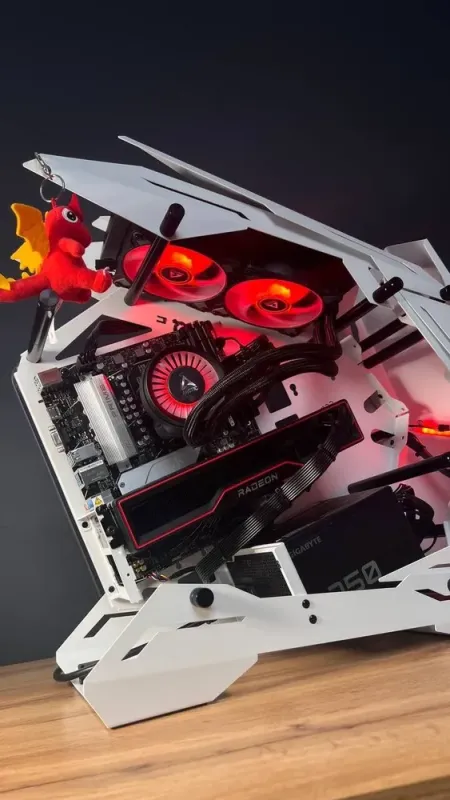 Збірка під замовлення: ігровий ПК Jonsbo MOD-3 Mini Gray Tower / AMD Ryzen 5 7500F (6 (12) ядер по 3.7 - 5.0 GHz) / 32 GB DDR5 / 2000 GB SSD M.2 / AMD Radeon RX 6800 XT, 16 GB GDDR6, 256-bit / 750W б/в - зображення 7