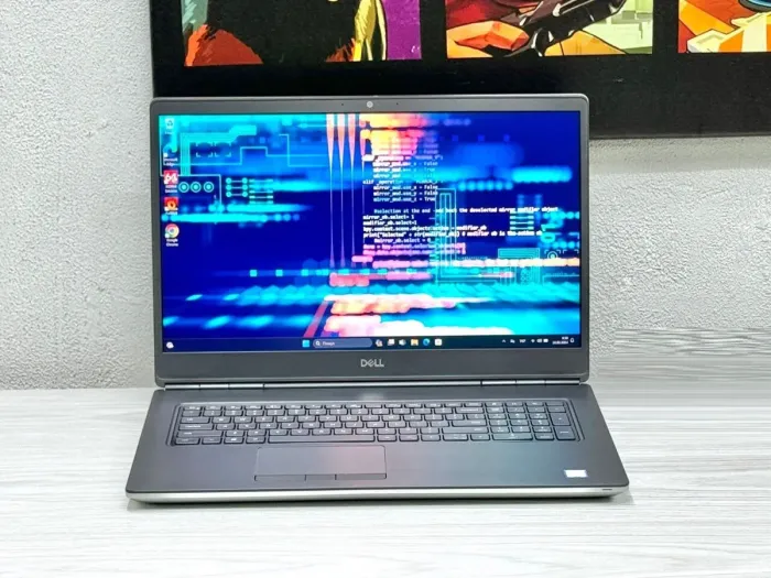 Мобільна робоча станція Dell Precision 7750 / 17.3" (3840x2160) IPS / Intel Xeon W-10855M (6 (12) ядер по 2.8 - 5.1 GHz) / 32 GB DDR4 / 1000 GB SSD M.2 / nVidia Quadro RTX 4000, 6 GB GDDR6, 256-bit / WebCam / Win 11 Pro б/в - зображення 2