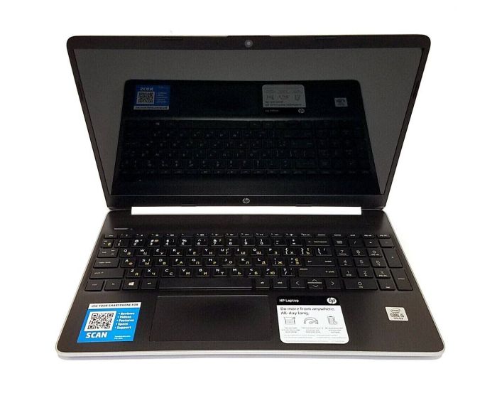 Ультрабук HP 15-dy1051wm / 15.6" (1366x768) TN / Intel Core i5-1035G1 (4 (8) ядра по 1.0 - 3.6 GHz) / 16 GB DDR4 / 256 GB SSD M.2 / Intel UHD Graphics / WebCam / Win 10 Home б/в - зображення 2