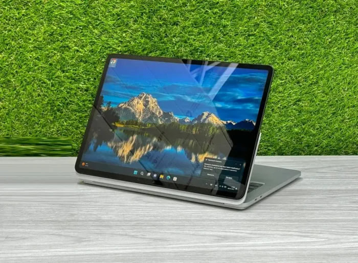 Ігровий ноутбук-трансформер Microsoft SurFace Laptop Studio / 14.3" (2400x1600) IPS Touch / Intel Core i7-11370H (4 (8) ядра по 3.0 - 4.8 GHz) / 32 GB DDR4 / 1000 GB SSD / nVidia GeForce RTX 3050 Ti, 4 GB GDDR6, 128-bit / WebCam / Win 11 Pro б/в - зображення 6