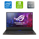 Ігровий ноутбук Asus ROG Zephyrus GX701G / 17,3" (1920x1080) IPS / Intel Core i7-9750H (6 (12) ядер по 2,6 - 4,5 ГГц) / 16 ГБ DDR4 / 1000 ГБ SSD / nVidia GeForce RTX 2070, 8 ГБ GDDR6, 256-біт / HDMI / Windows 10 б/в