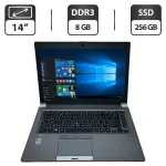 Ноутбук Toshiba Tecra Z40-A / 14" (1600x900) TN / Intel Core i5-4300U (2 (4) ядра по 1.9 - 2.9 GHz) / 8 GB DDR3 / 256 GB SSD / Intel HD Graphics 4400 / WebCam / HDMI б/в