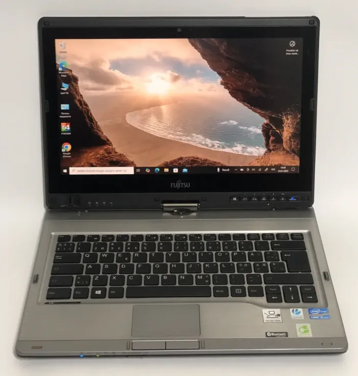 Ноутбук-трансформер Б-клас Fujitsu LifeBook T902 / 13.3" (1600x900) IPS / Intel Core i5-3320M (2 (4) ядра по 2.6 - 3.3 GHz) / 8 GB DDR3 / 256 GB SSD / Intel HD Graphics 4000 / WebCam б/в - зображення 2