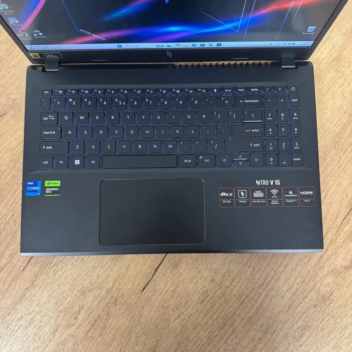 Ігровий ноутбук Б-клас Acer Nitro V15 ANV15-51 / 15.6" (1920x1080) IPS / Intel Core i7-13620H (10 (16) ядер по 2.4 - 4.9 GHz) / 16 GB DDR5 / 512 GB SSD / nVidia GeForce RTX 4050, 6 GB GDDR6, 96-bit / WebCam б/в - зображення 7