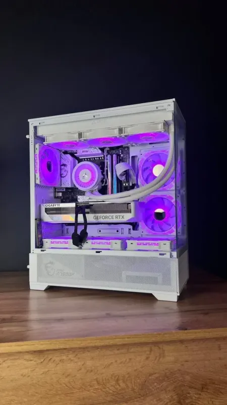 Збірка під замовлення: ігровий ПК GameMax Vista AW White Tower / AMD Ryzen 5 7500F (6 (12) ядер по 3.7 - 5.0 GHz) / 32 GB DDR5 / 1000 GB SSD M.2 / nVidia GeForce RTX 4070 Super, 12 GB GDDR6X, 192-bit / 750W - зображення 6