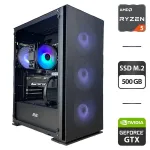 Збірка під замовлення: 2E Gaming Virtus Neo G3301N Tower / AMD Ryzen 5 3600 (6 (12) ядер по 3.6 - 4.2 GHz) / 16 GB DDR4 / 500 GB SSD M.2 / nVidia GeForce GTX 1060, 6 GB GDDR6X, 192-bit / HDMI / 550W б/в