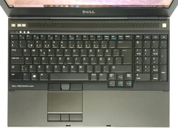 Мобільна робоча станція Б-класу Dell Precision M4800 / 15.6" (1920x1080) TN / Intel Core i7-4800MQ (4 (8) ядра по 2,7 - 3,7 ГГц) / 16 ГБ DDR3 / 256 ГБ SSD / nVidia Quadro K1100M, 2 ГБ GDDR5, 128-біт / WebCam / DVD-ROM б/в - зображення 9