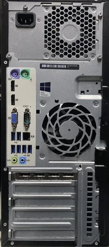 Комп'ютер HP EliteDesk 800 G2 Tower / Intel Core i5-6500 (4 ядра по 3,2 - 3,6 ГГц) / 16 ГБ DDR4 / 256 ГБ SSD / nVidia Quadro M2000, 4 ГБ GDDR5, 128-біт / DVD-ROM б/в - зображення 4