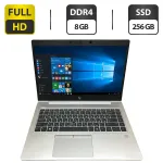 Ультрабук Б-клас HP Elitebook 745 G5 / 14" (1920x1080) IPS / AMD Ryzen 5 Pro 2500U (4 (8) ядра по 2.0 - 3.6 GHz) / 8 GB DDR4 / 256 GB SSD / AMD Radeon RX Vega 8 Graphics / WebCam б/в