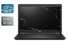 Ультрабук Dell Latitude 5480 / 14" (1366x768) TN / Intel Core i5-7300U (2 (4) ядра по 2.6 - 3.5 GHz) / 16 GB DDR4 / 240 GB SSD / Intel HD Graphics 520 / WebCam / SIM б/в