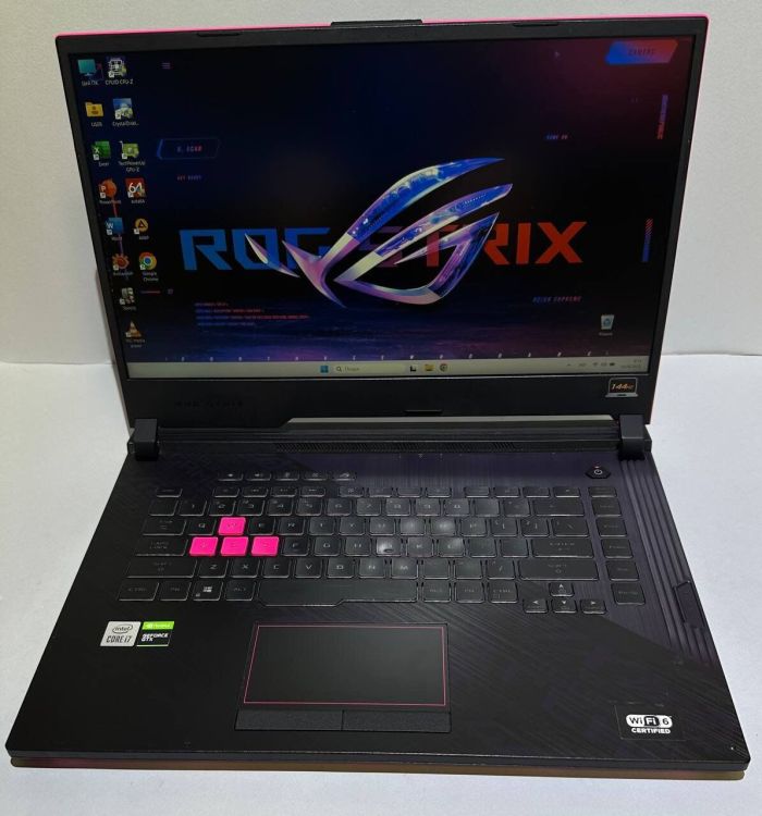 Ігровий ноутбук Asus Rog Strix G512LI / 15.6" (1920x1080) IPS / Intel Core i7-10750H (6 (12) ядер по 2.6 - 5.0 GHz) / 32 GB DDR4 / 512 GB SSD / nVidia GeForce GTX 1650 Ti, 4 GB GDDR6, 128-bit / Win 11 Pro б/в - зображення 2