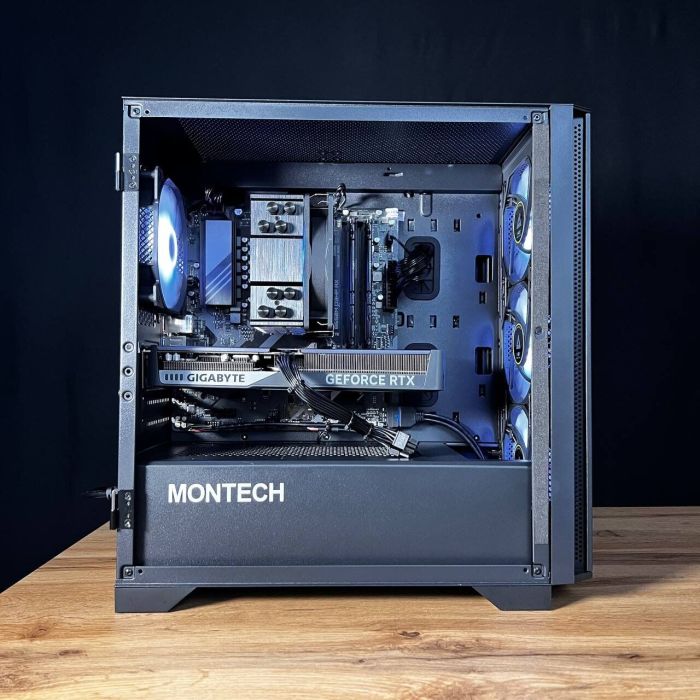 Збірка на замовлення: ігровий ПК Montech Air 100 ARGB Black Tower / AMD Ryzen 5 7500F (6 (12) ядер по 3,7 - 5,0 ГГц) / 32 ГБ DDR5 / 1000 ГБ SSD M.2 / nVidia GeForce RTX 5060 Ti, 16 ГБ GDDR7, 128-bit / 650W - зображення 5