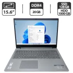 Ноутбук Б-клас Lenovo IdeaPad S145 / 15.6" (1366x768) TN / Intel Core i3-1005G1 (2 (4) ядра по 1.2 - 3.4 GHz) / 20 GB DDR4 / 128 GB SSD + 1000 GB HDD / Intel UHD Graphics / WebCam б/в