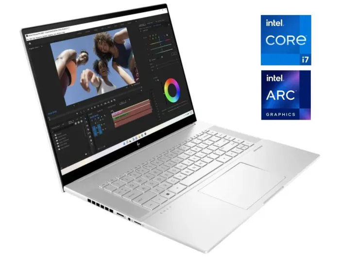 Ігровоий ноутбук HP Envy 16-h1000ca / 16" (2560x1600) IPS Touch / Intel Core i7-13700H (14 (20) ядер по 3.7 - 5.0 GHz) / 16 GB DDR4 / 1000 GB SSD / Intel Arc A370M, 4 GB GDDR6, 64-bit / WebCam / Win 11 Home - зображення 1