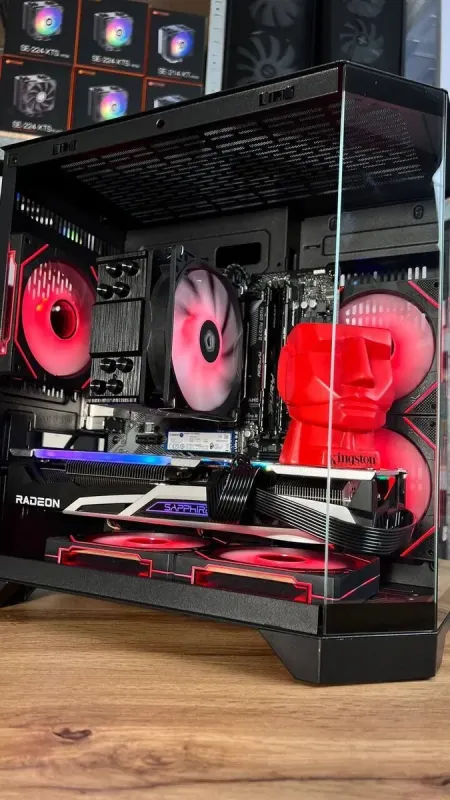 Збірка під замовлення: ігровий ПК Qube Crystal ARGB Black Tower / AMD Ryzen 5 5500 (6 (12) ядер по 3.6 - 4.2 GHz) / 32 GB DDR4 / 1000 GB SSD M.2 / AMD Radeon RX 6700 XT, 12 GB GDDR6, 192-bit / 650W / HDMI б/в - зображення 6