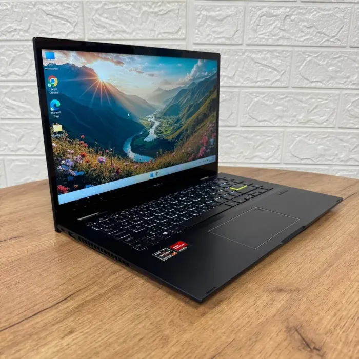 Ультрабук-трансформер Б-клас Asus VivoBook Flip 14 TM420UA / 14" (1920x1080) IPS Touch / AMD Ryzen 7 5700U (8 (16) ядер по 1.8 - 4.3 GHz) / 8 GB DDR4 / 256 GB SSD NVMe / AMD Radeon Vega Graphics / WebCam б/в - зображення 4