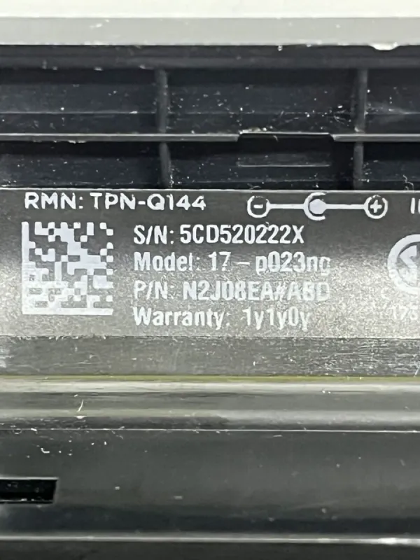 Ноутбук Б-клас HP 17-p023ng / 17.3" (1600x900) TN / AMD E1-6010 (2 ядра по 1.35 GHz) / 4 GB DDR3 / 120 GB SSD / AMD Radeon R2 Graphics / WebCam / DVD-ROM / Без АКБ б/в - изображение 8