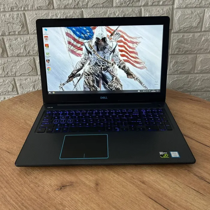 Ігровий ноутбук Б-клас Dell G3 3579 / 15.6" (1920x1080) IPS / Intel Core i5-8300H (4 (8) ядра по 2.3 - 4.0 GHz) / 8 GB DDR4 / 128 GB SSD M.2 + 500 GB HDD / nVidia GeForce GTX 1050 Ti, 4 GB GDDR5, 128-bit / WebCam б/в - зображення 2