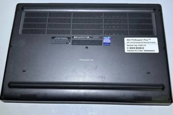 Мобільна робоча станція Dell Precision 7540 / 15.6" (1920x1080) IPS / Intel Core i7-9850H (6 (12) ядер по 2.6 - 4.6 GHz) / 32 GB DDR4 / 256 GB SSD + 256 GB SSD / Quadro T1000, 4 GB GDDR6, 128-bit / WebCam б/в - зображення 5