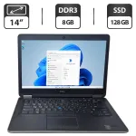 Ноутбук Dell Latitude E7440 / 14" (1366x768) TN / Intel Core i7-4600U (2 (4) ядра по 2.1 - 3.3 GHz) / 8 GB DDR3 / 128 GB SSD / Intel HD Graphics 4400 / WebCam б/в