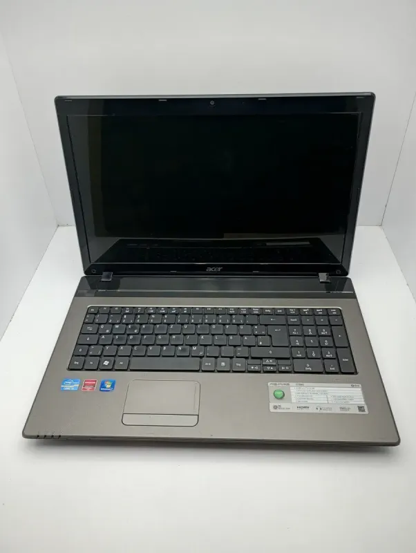 Ноутбук Acer Aspire 7750G / 17.3" (1600x900) TN / Intel Core i5-2410M (2 (4) ядра по 2.3 - 2.9 GHz) / 8 GB DDR3 / 1000 GB HDD / Intel HD Graphics 3000 / WebCam б/в - зображення 2