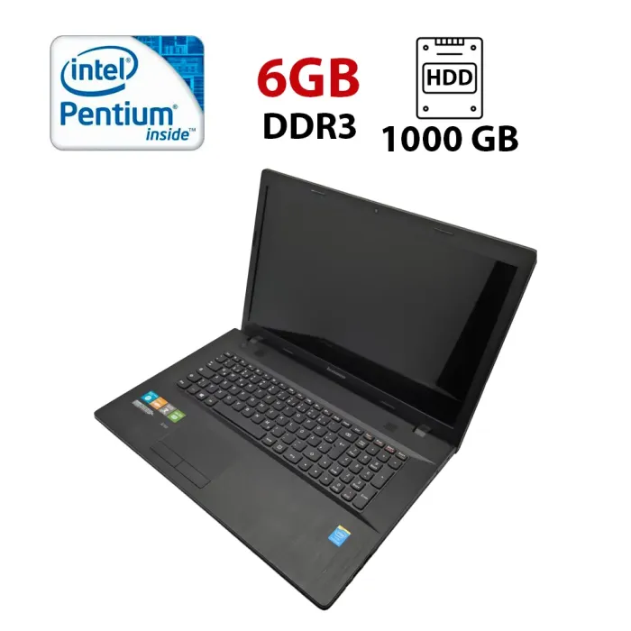 Ноутбук Lenovo G700 / 17.3" (1600x900) TN / Intel Pentium 2020M (2 ядра по 2.4 GHz) / 6 GB DDR3 / 1000 GB HDD / Intel HD Graphics / WebCam б/в - зображення 1