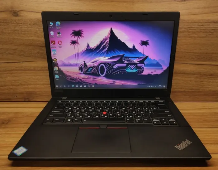 Ультрабук Б-клас Lenovo ThinkPad L480 / 14" (1366x768) TN / Intel Core i5-8350U (4 (8) ядра по 1.7 - 3.6 GHz) / 8 GB DDR4 / 240 GB SSD / Intel UHD Graphics 620 / WebCam / Windows 10 б/в - зображення 2