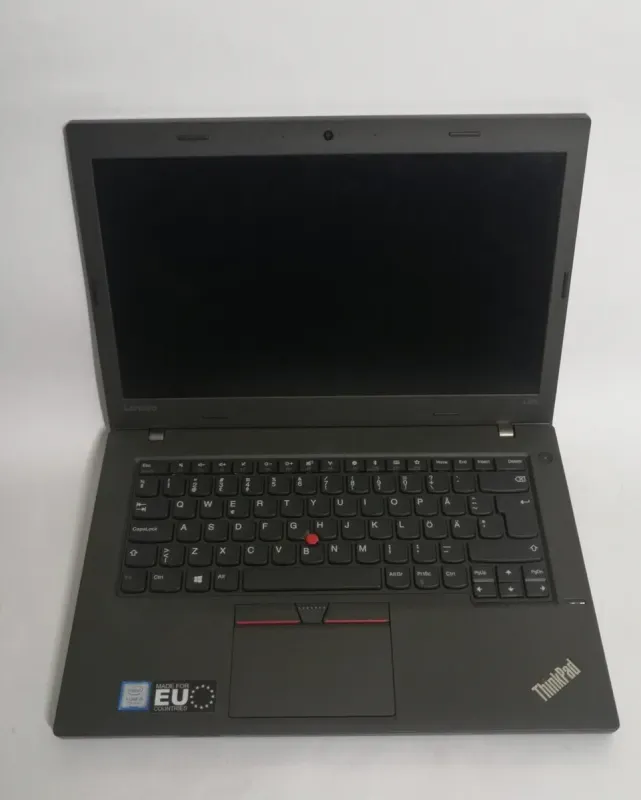 Ноутбук Lenovo ThinkPad L470 / 14" (1920x1080) IPS / Intel Core i5-7200U (2 (4) ядра по 2.5 - 3.1 GHz) / 8 GB DDR4 / 256 GB SSD / Intel HD Graphics 620 / WebCam / Windows 10 Pro б/в - зображення 2