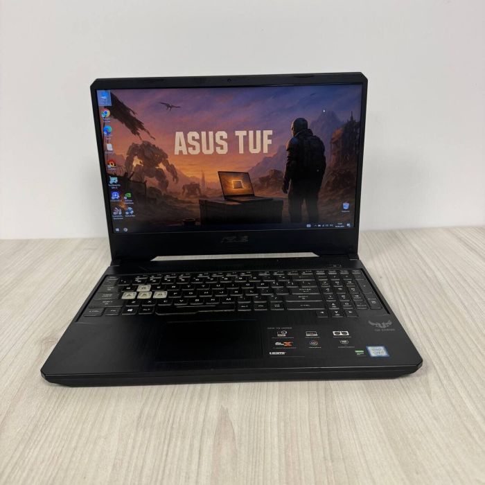 Ігровий ноутбук Б-клас Asus TUF Gaming F15 FX505GT / 15.6" (1920x1080) IPS / Intel Core i7-9750H (6 (12) ядер по 2.6 - 4.5 GHz) / 16 GB DDR4 / 512 GB SSD NVMe / nVidia GeForce GTX 1650, 4 GB GDDR6, 128-bit / WebCam б/в - зображення 2