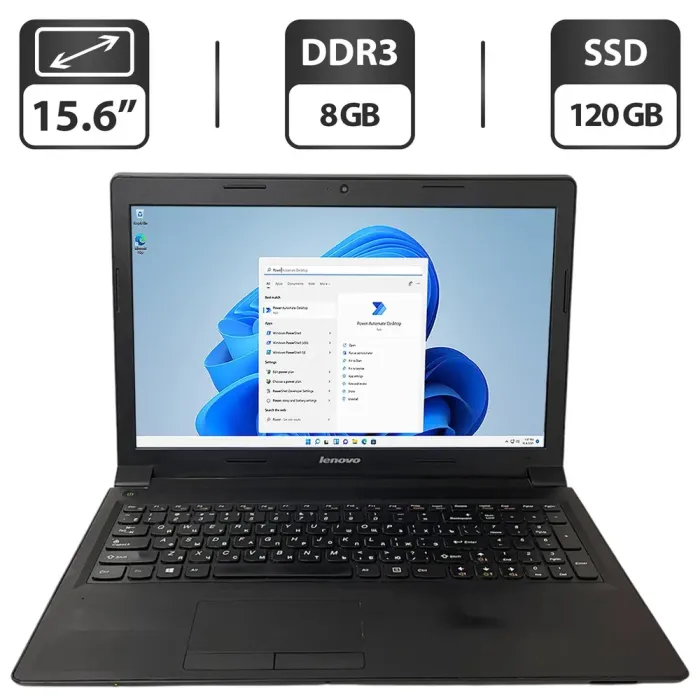 Ноутбук Lenovo B5400 / 15.6" (1366x768) TN / Intel Core i3-4000M (2 (4) ядра по 2.4 GHz) / 8 GB DDR3 / 120 GB SSD / nVidia GeForce GT 720M, 1 GB GDDR3, 64-bit / WebCam б/в - зображення 1