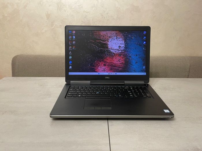Мобільна робоча станція Dell Precision 7720 / 17,3" (1600x900) TN / Intel Core i7-7820HQ (4 (8) ядра по 2,9 - 3,9 ГГц) / 16 ГБ DDR4 / 256 ГБ SSD + 1000 ГБ HDD / nVidia Quadro M1200, 4 ГБ GDDR5, 128-біт б/в - зображення 5