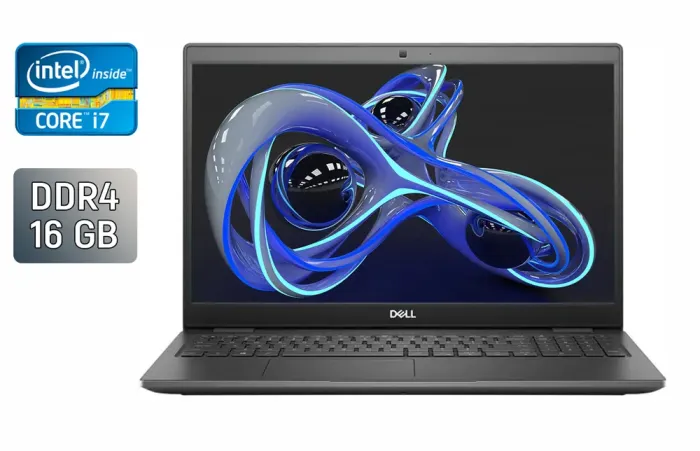 Ноутбук Dell Latitude 3510 / 15.6" (1920x1080) IPS / Intel Core i7-10510U (4 (8) ядра по 1.8 - 4.9 GHz) / 16 GB DDR4 / 256 GB SSD / Intel UHD Graphics / WebCam / HDMI б/в - зображення 1