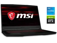 Ігровий ноутбук Б-клас MSI GF63 Thin GF63 12UCX / 15.6" (1920x1080) IPS / Intel Core i5-12450H (8 (12) ядер по 3.3 - 4.4 GHz) / 8 GB DDR4 / 512 GB SSD / nVidia GeForce RTX 2050, 4 GB GDDR6, 64-bit б/в