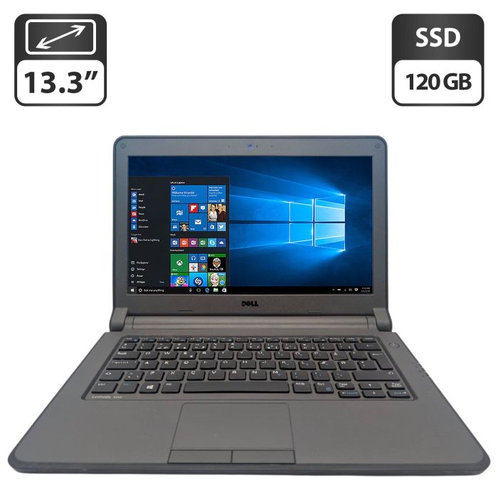 Ноутбук Dell Latitude 3350 / 13.3" (1366x768) TN / Intel Core i3-5005U (2 (4) ядра по 2.0 GHz) / 8 GB DDR3 / 120 GB SSD / Intel HD Graphics 5500 / WebCam б/в - изображение 1