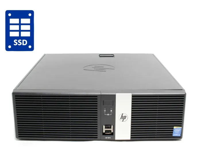 ПК HP RP5 Retail System 5810 SFF / Intel Core i3-4130 (2 (4) ядра по 3.4 GHz) / 8 GB DDR3 / 128 GB SSD NEW / Intel HD Graphics 4400 б/в - зображення 1
