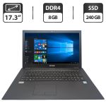 Ноутбук Terra Mobile 1715 / 17.3" (1600x900) TN / Intel Core i5-8250U (4 (8) ядра по 1.6 - 3.4 GHz) / 8 GB DDR4 / 240 GB SSD / Intel UHD Graphics 620 / WevCam / DVD-ROM б/в