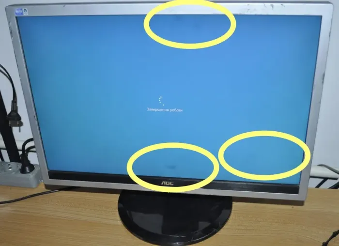 Монітор Б-клас AOC 2219P2 / 22" (1680x1050) TN / VGA, DVI / Вбудовані колонки 2x 1W / VESA 100x100 + Кабелі (VGA або DVI на вибір) та кабель живлення б/в - зображення 4