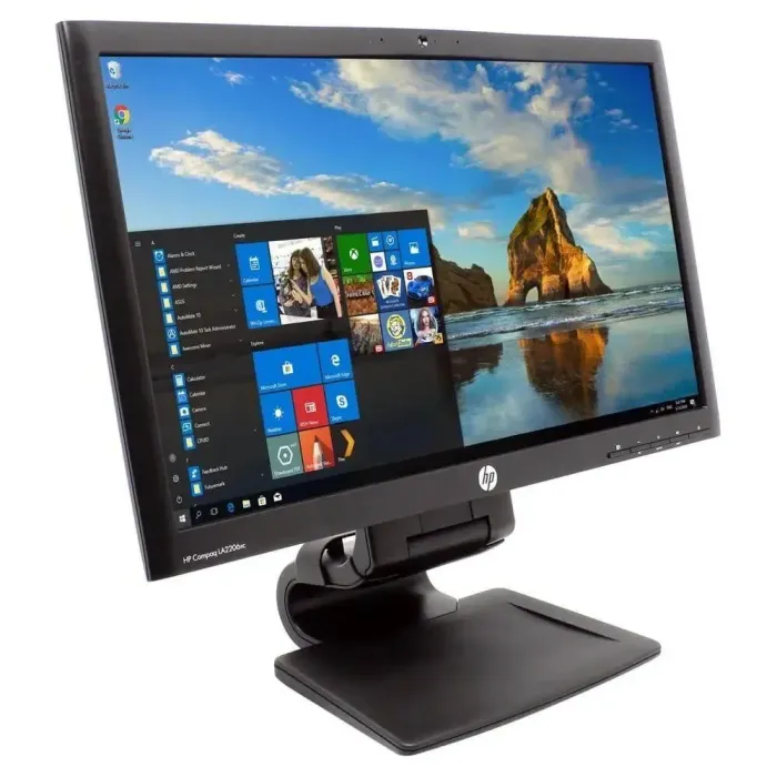 Монітор HP Compaq LA2206xc / 22" (1920x1080) TN / DisplayPort, DVI, VGA, USB-Hub, Audio / Вбудовані колонки 2x 1.0W / VESA 100x100 б/в - зображення 2
