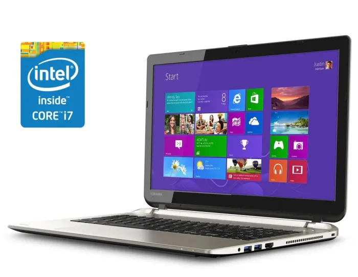 Ноутбук Б-клас Toshiba Satellite S55-B5258 / 15.6" TN / Core i7-4710HQ (4(8) ядра по 2.5-3.5GHz) / 8GB DDR3 / 240GB SSD / HD Graphics 4600 / WebCam / Win 10 Home б/в - зображення 1