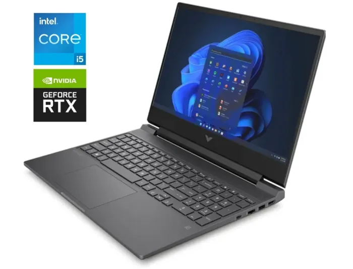 Ігровий ноутбук HP Victus 15-fa1030nr / 15.6" (1920x1080) IPS / Intel Core i5-12450H (8 (12) ядер по 3.3 - 4.4 GHz) / 8 GB DDR4 / 512 GB SSD / nVidia GeForce RTX 2050, 4 GB GDDR6, 64-bit / WebCam / Win 11 б/в - зображення 1