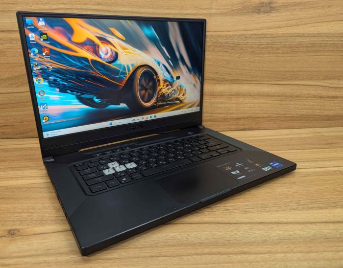 Ігровий ноутбук Б-класу Asus TUF 516 PF / 15.6" (1920x1080) IPS / Intel Core i7-11370H (4 (8) ядра по 3.0 - 4.8 GHz) / 24 GB DDR4 / 1000 GB SSD / nVidia GeForce RTX 3050, 4 GB GDDR6, 128-bit / HDMI / Windows 11 б/в - зображення 5