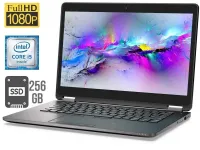 Ультрабук Б-клас Dell Latitude E7470 / 14" (1920x1080) IPS / Intel Core i5-6300U (2 (4) ядра по 2.4 - 3.0 GHz) / 8 GB DDR4 / 256 GB SSD / Intel HD Graphics 520 / WebCam / HDMI / miniDP / Windows 11 б/в