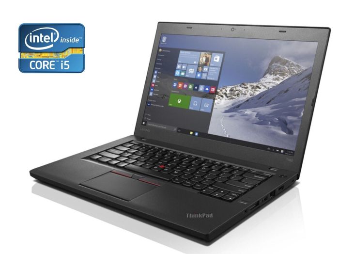 Ноутбук Lenovo ThinkPad T460 / 14" (1366x768) TN / Intel Core i5-6200U (2 (4) ядра по 2.3 - 2.8 GHz) / 4 GB DDR3 / 320 GB HDD / Intel HD Graphics 520 / WebCam / Без АКБ б/в - зображення 1