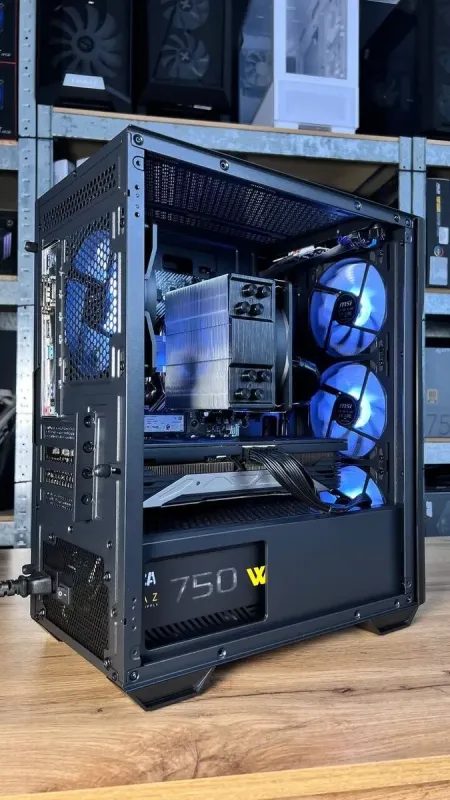 Збірка під замовлення: ігровий комп'ютер MSI MAG Forge M100R Black Tower / AMD Ryzen 5 5600 (6 (12) ядер по 3.5 - 4.4 GHz) / 32 GB DDR4 / 1000 GB SSD M.2 / nVidia GeForce RTX 3070, 8 GB GDDR6, 256-bit / 750W б/в - зображення 5