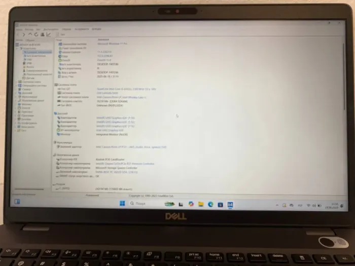 Ноутбук Dell Latitude 5500 / 15.6" (1920x1080) TN / Intel Core i5-8265U (4 (8) ядра по 1.6 - 3.9 GHz) / 16 GB DDR4 / 256 GB SSD / Intel UHD Graphics / WebCam б/в - зображення 8