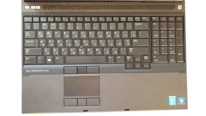 Мобільна робоча станція Dell Precision M4800 / 15.6" (1920x1080) TN / Intel Core i7-4810MQ (4 (8) ядра по 2,8 - 3,8 ГГц) / 16 ГБ DDR3 / 200 ГБ SSD + 500 ГБ HDD / nVidia Quadro K1100M, 2 ГБ GDDR5, 128-біт / WebCam / HDMI б/в - зображення 9