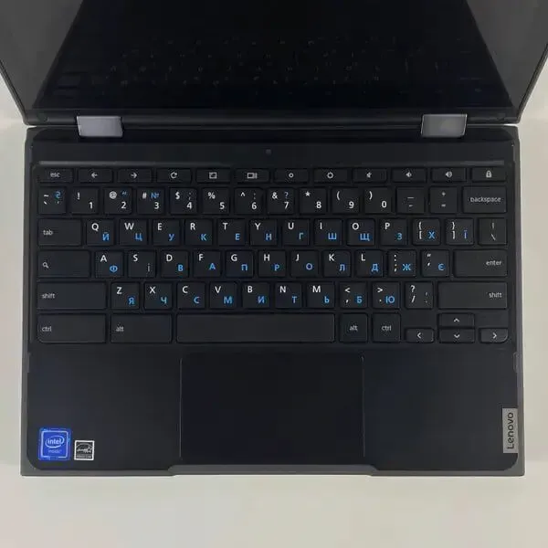 Нетбук Lenovo Chromebook 300e / 11.6" (1366x768) IPS Touch / Intel Celeron N4020 (2 ядра по 1.1 - 2.8 GHz) / 4 GB DDR4 / 32 GB SSD / Intel UHD Graphics 600 / WebCam / USB Type-C б/в - зображення 3