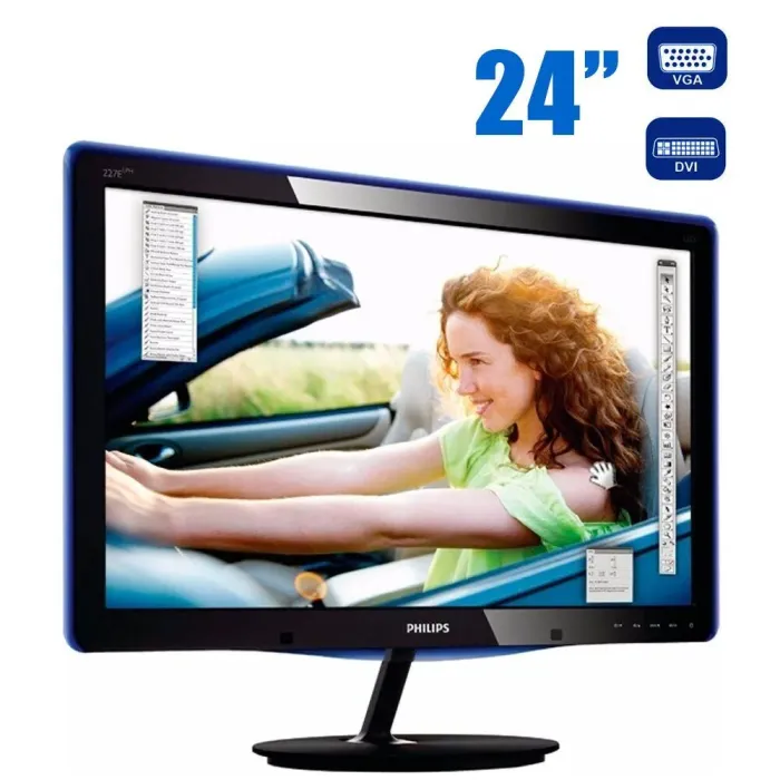 Монітор Philips 247E3LSU00 / 24" (1920x1080) TN / DVI, VGA б/в - зображення 1