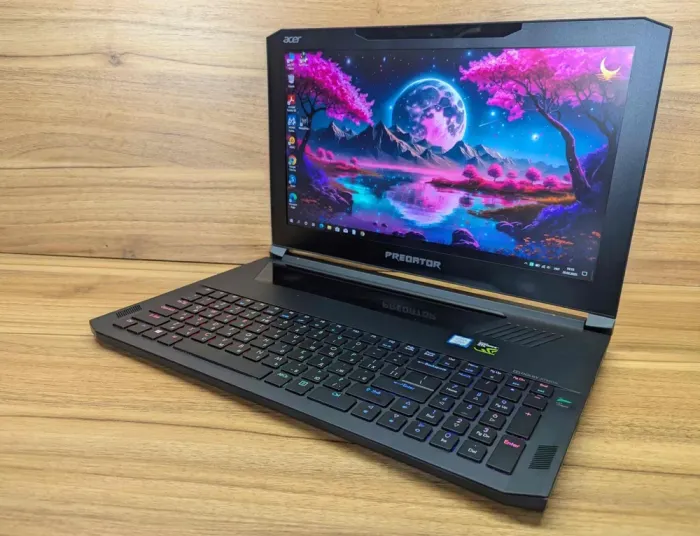 Ігровий ноутбук Acer Predator Triton 700 / 15.6" (1920x1080) IPS / Intel Core i7-7700HQ (4 (8) ядра по 2.8 - 3.8 GHz) / 32 GB DDR4 / 512 GB SSD + 512 GB SSD / nVidia GeForce GTX 1080, 8 GB GDDR5X, 256-bit / WebCam / Windows 10 б/в - зображення 5